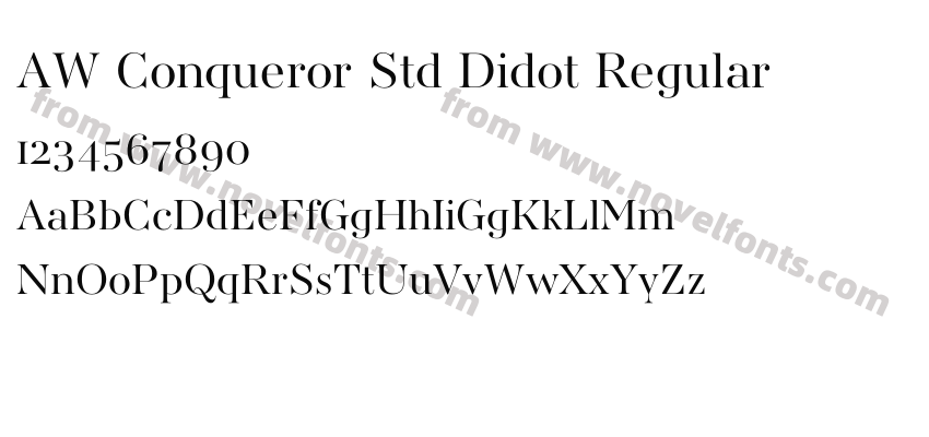 AW Conqueror Std Didot RegularPreview