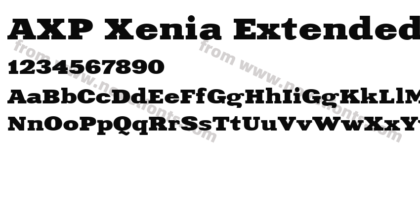 AXP Xenia ExtendedC BoldPreview