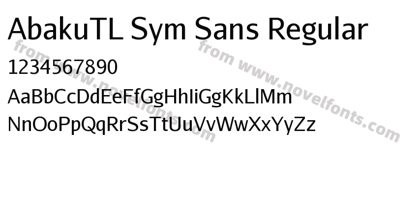 AbakuTL Sym Sans RegularPreview