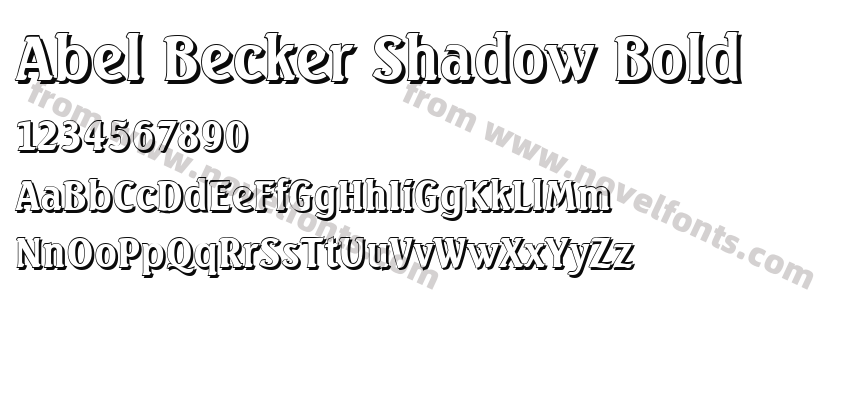 Abel Becker Shadow BoldPreview