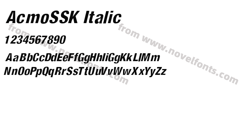 AcmoSSK ItalicPreview