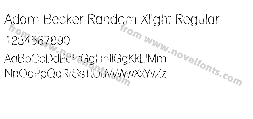 Adam Becker Random Xlight RegularPreview