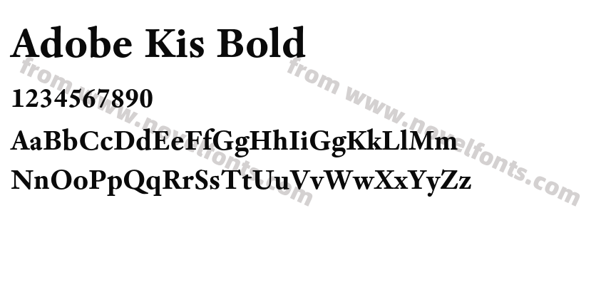 Adobe Kis BoldPreview