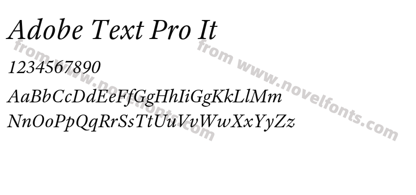 Adobe Text Pro ItPreview