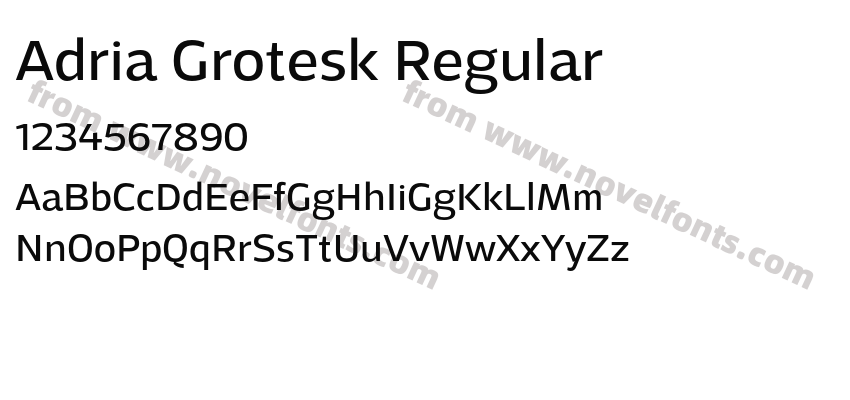 Adria Grotesk RegularPreview