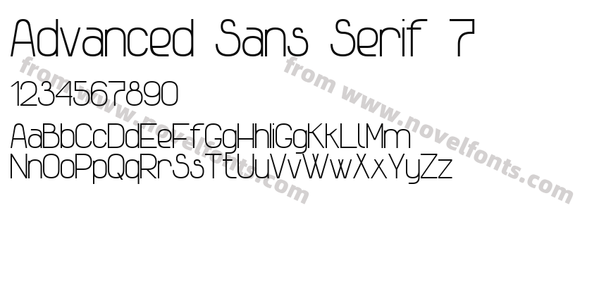 Advanced Sans Serif 7Preview