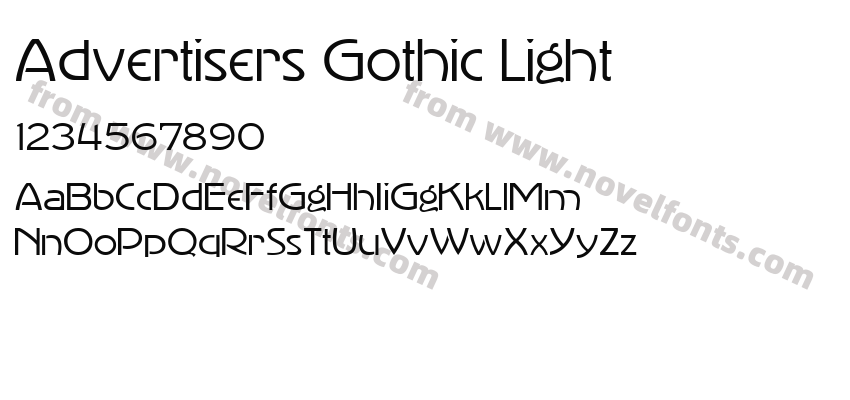 Advertisers Gothic LightPreview