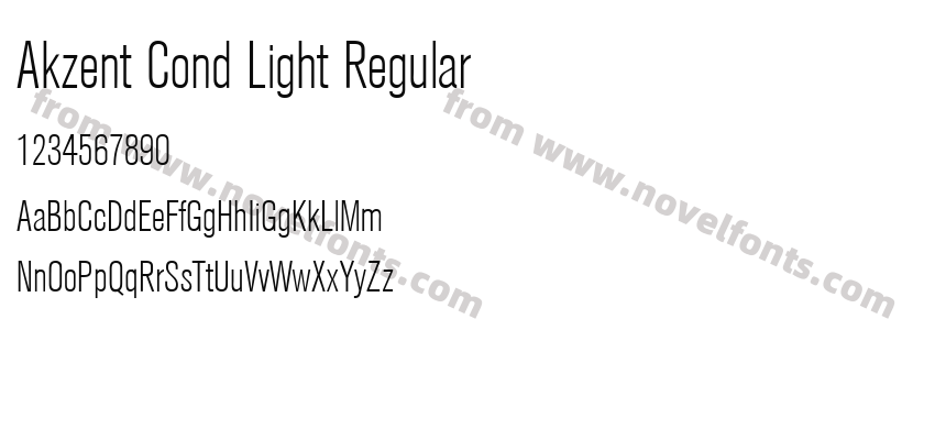 Akzent Cond Light RegularPreview