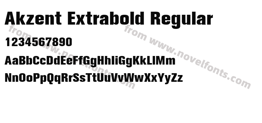 Akzent Extrabold RegularPreview