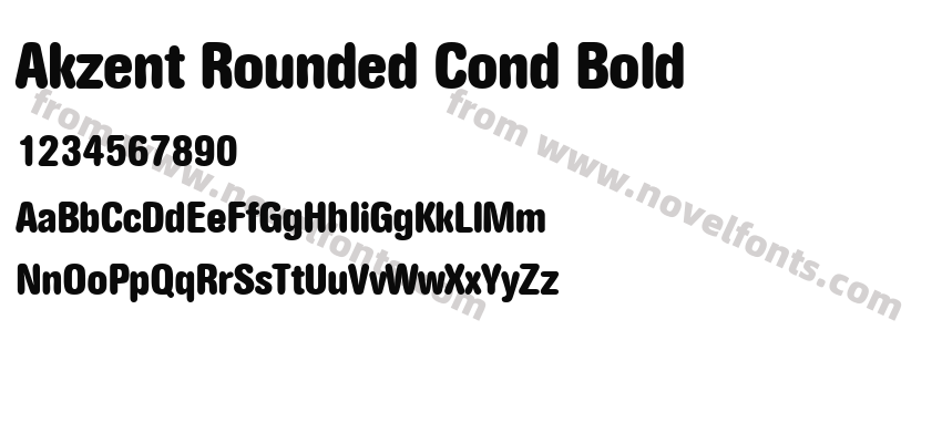 Akzent Rounded Cond BoldPreview