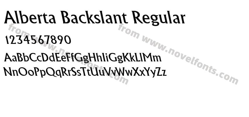 AlbertaBackslant RegularPreview