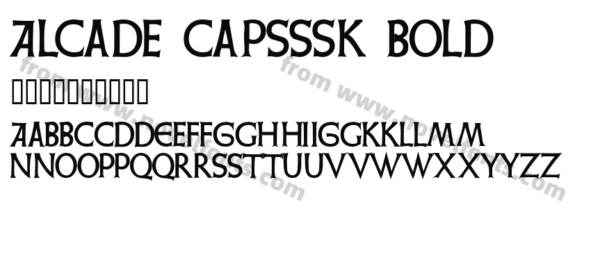 Alcade CapsSSK BoldPreview