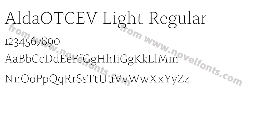 AldaOTCEV Light RegularPreview