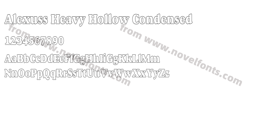 Alexuss Heavy Hollow CondensedPreview