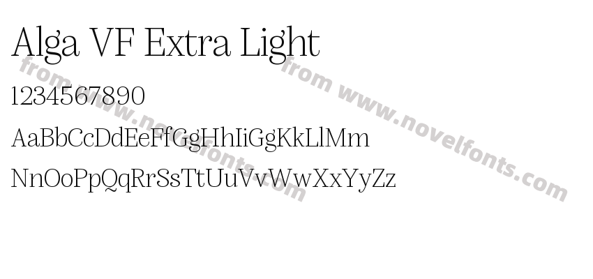 Alga VF Extra LightPreview