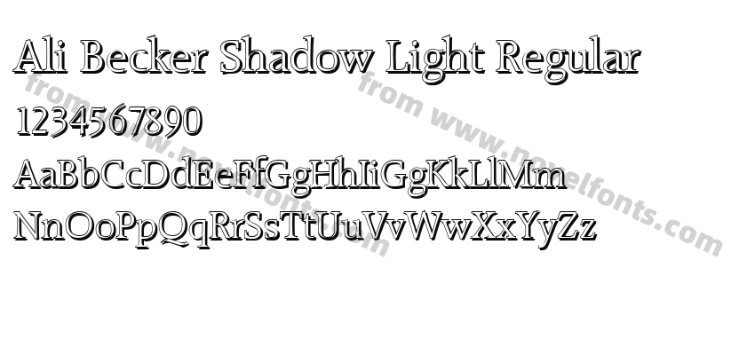 Ali Becker Shadow Light RegularPreview