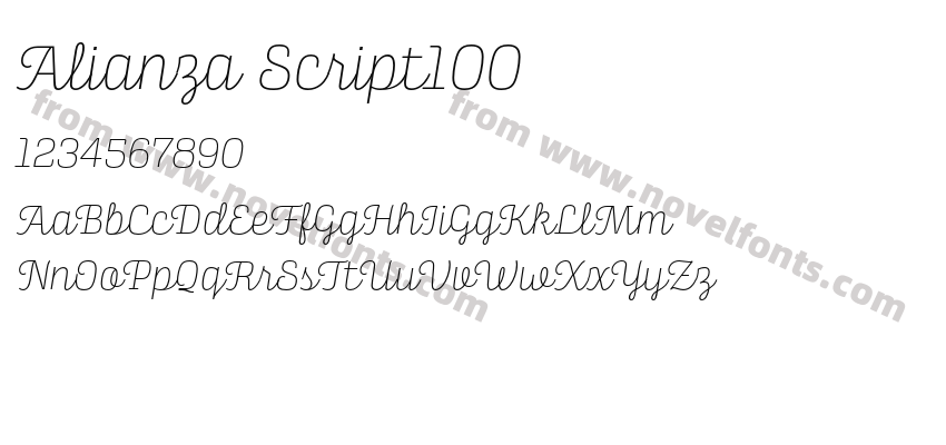 Alianza Script100Preview