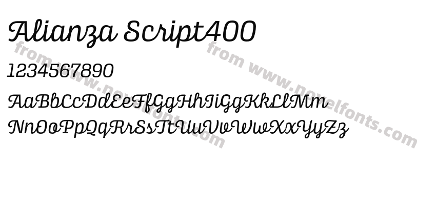 Alianza Script400Preview