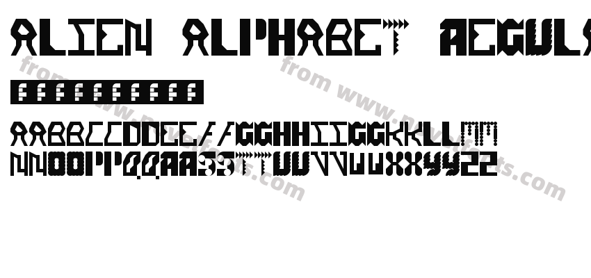 Alien Alphabet RegularPreview