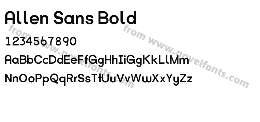 Allen Sans BoldPreview