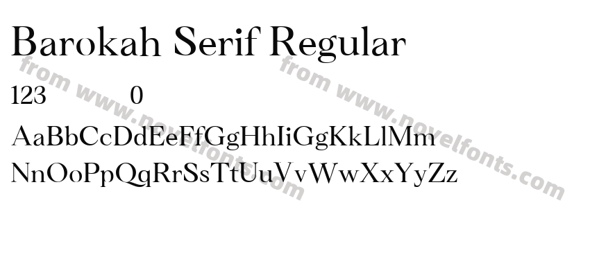 Barokah Serif RegularPreview