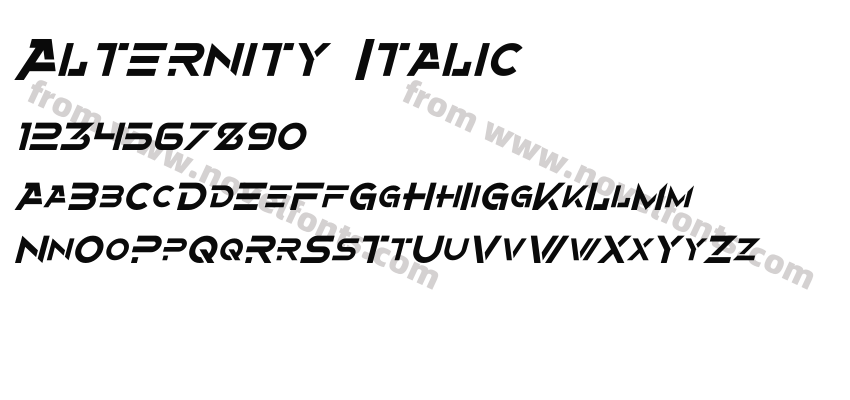 Alternity ItalicPreview