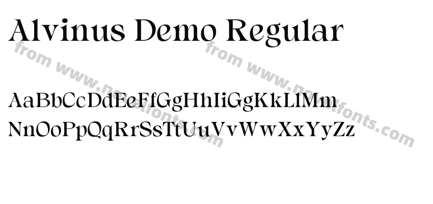 Alvinus Demo RegularPreview