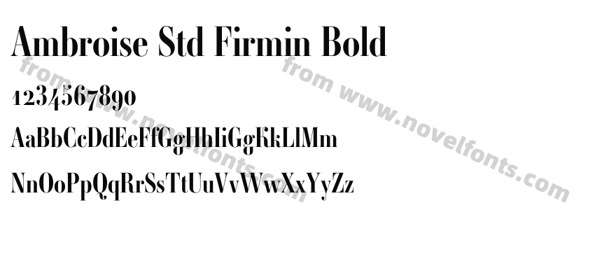 Ambroise Std Firmin BoldPreview