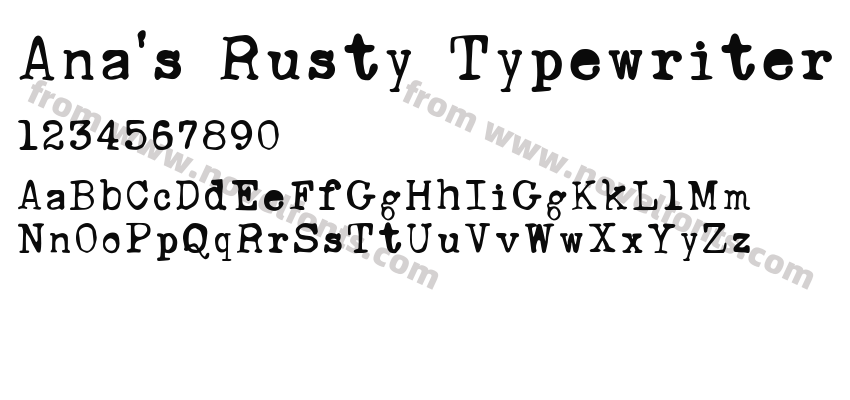 Ana's Rusty TypewriterPreview