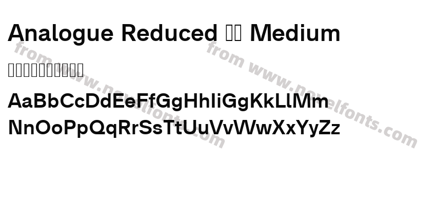 Analogue Reduced 65 MediumPreview