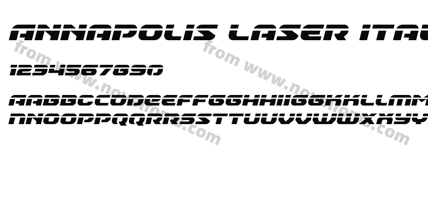 Annapolis Laser ItalicPreview