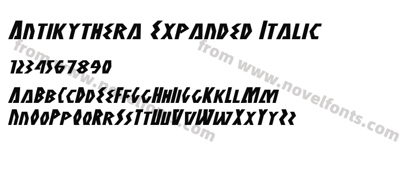 Antikythera Expanded ItalicPreview