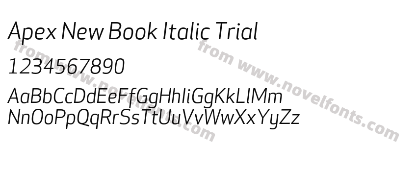 Apex New Book Italic TrialPreview