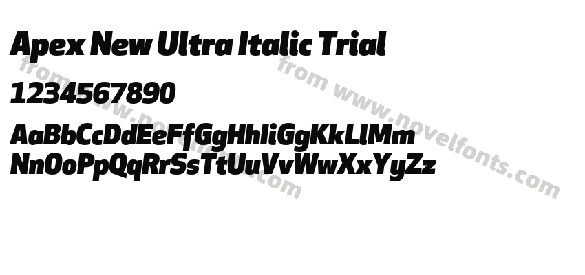 Apex New Ultra Italic TrialPreview