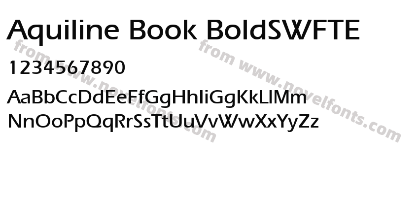 Aquiline Book BoldSWFTEPreview