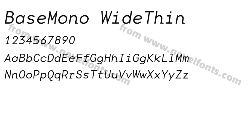 BaseMono WideThinPreview