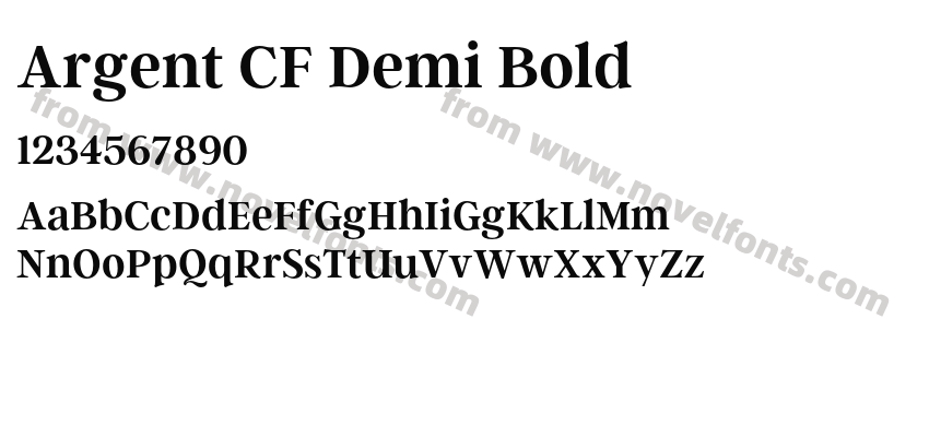 Argent CF Demi BoldPreview