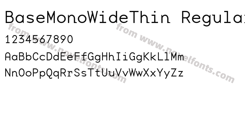 BaseMonoWideThin RegularPreview