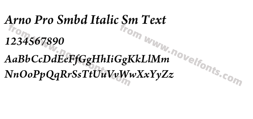 Arno Pro Smbd Italic Sm TextPreview