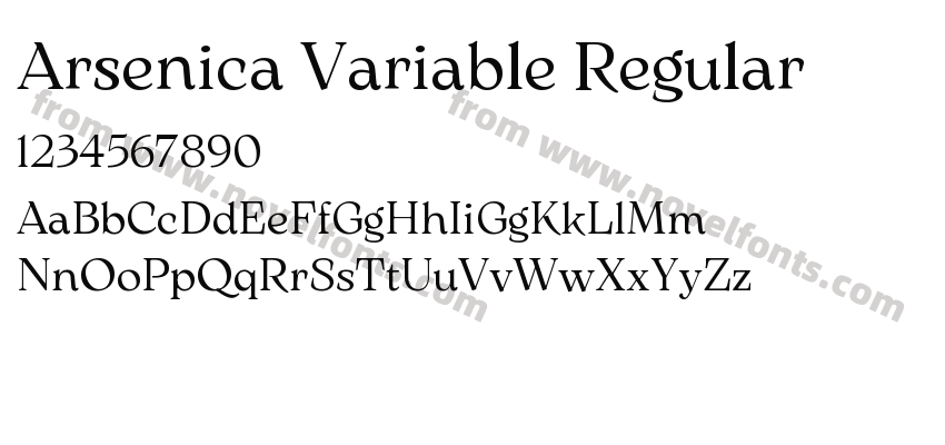 Arsenica Variable RegularPreview