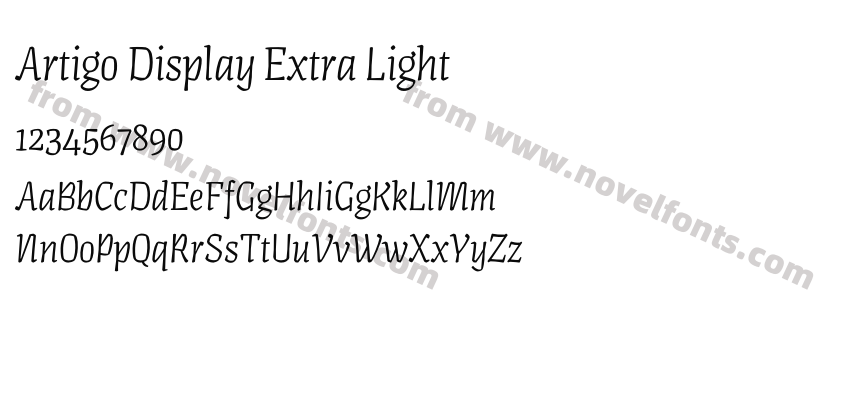 Artigo Display Extra LightPreview