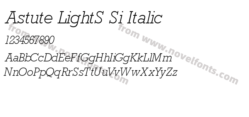 Astute LightS Si ItalicPreview