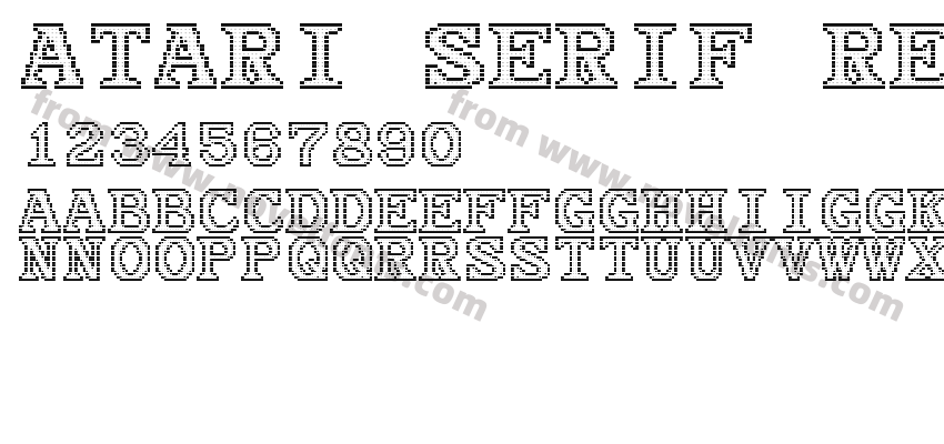 Atari Serif RegularPreview