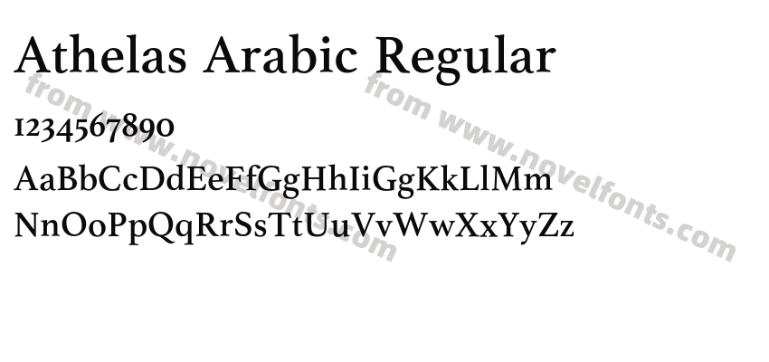 Athelas Arabic RegularPreview