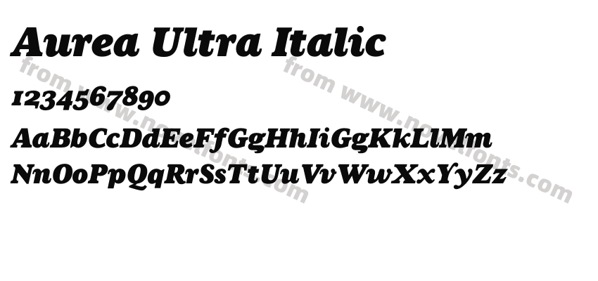 Aurea Ultra ItalicPreview