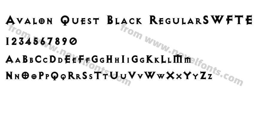 Avalon Quest Black RegularSWFTEPreview