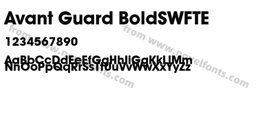 Avant Guard BoldSWFTEPreview