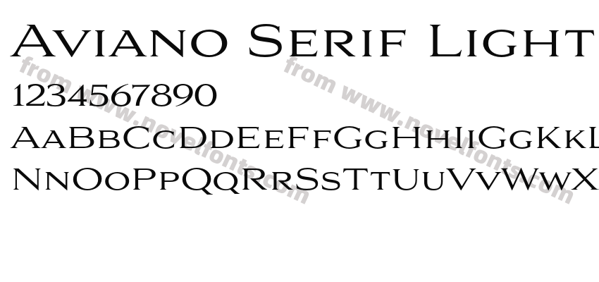 Aviano Serif LightPreview