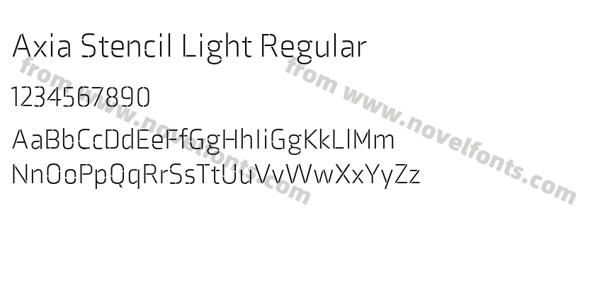 Axia Stencil Light RegularPreview