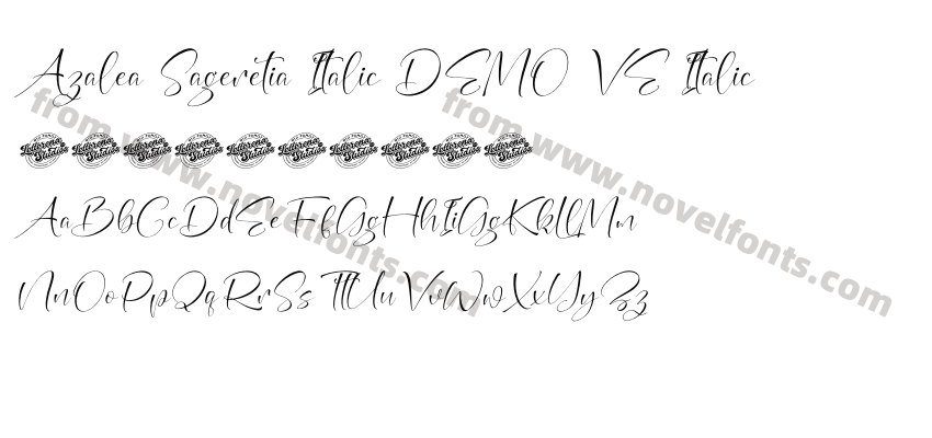 Azalea Sageretia Italic DEMO VE ItalicPreview